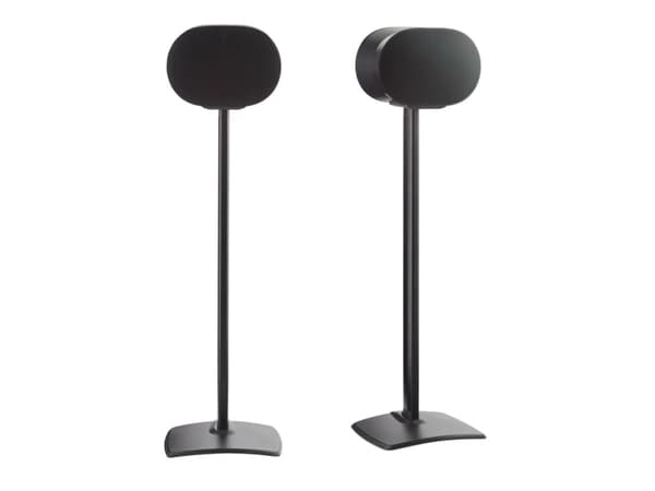 Sanus WSSE32 - Ställ - fixerad - för högtalare - stål, formpressad aluminium - svart - golvstående (paket om 2) - för Sonos Era 300