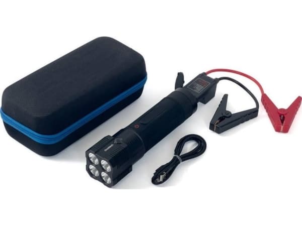 Choetech käynnistyslaite, jossa on akku 8000 mAh - musta LED-taskulamppu (TC0016)