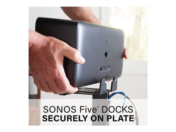 Sanus WSS52-B2 - Stativ - for høyttaler(e) - eloksert aluminium - svart - plassering på gulv