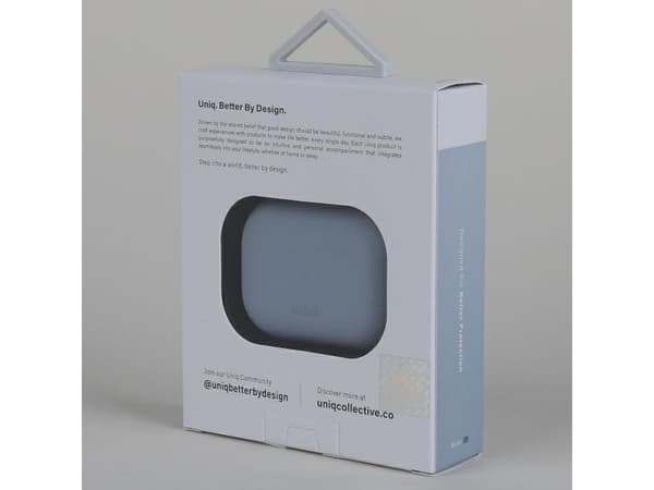 Uniq UNIQ Lino AirPods Pro Silikonfodral i blått/arktiskt blått