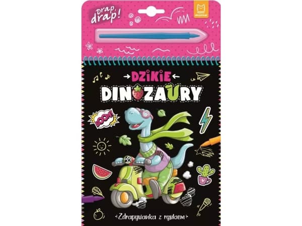 Vilda dinosaurier Skraptavla med penna 36104