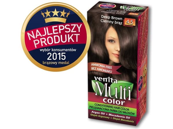 Venita Ammoniakkfri maling Multi Color 4,5 mørkebrun