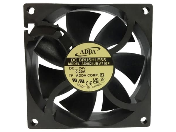 ADDA AD0824UB-A71GP Aksial ventilator 24 V/DC (L x B x H) 80 x 80 x 25 mm