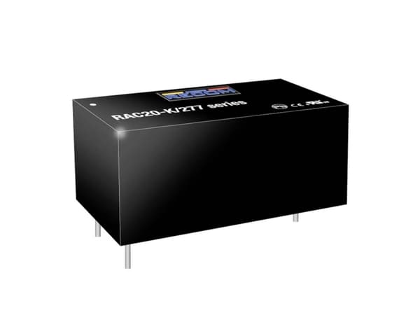 RECOM RAC20-24SK/277 AC/DC-verkkovirtalähde seinään, suljettu 0,83 A 20 W 24 V 1 kpl