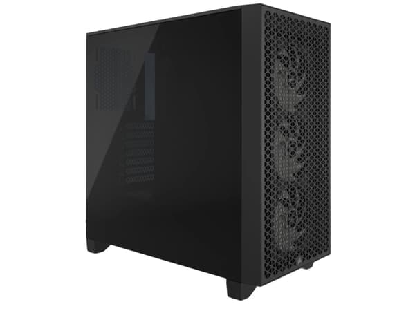 CORSAIR 3000D RGB AIRFLOW - Mid tower - utökad ATX - genomskinlig sidopanel (härdat glas) - ingen strömförsörjning (ATX) - svart - USB/ljud