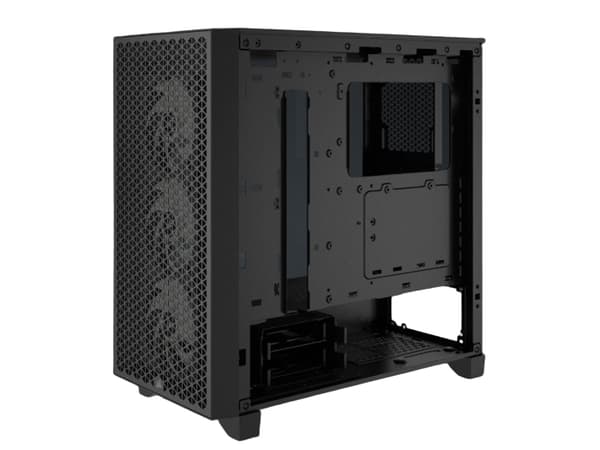 CORSAIR 3000D RGB AIRFLOW - Mid tower - utökad ATX - genomskinlig sidopanel (härdat glas) - ingen strömförsörjning (ATX) - svart - USB/ljud