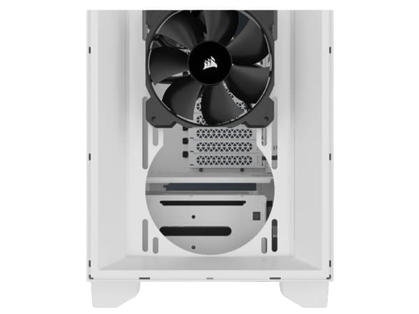 CORSAIR 3000D AIRFLOW - Mid tower - utökad ATX - genomskinlig sidopanel (härdat glas) - ingen strömförsörjning (ATX) - vit - USB/ljud