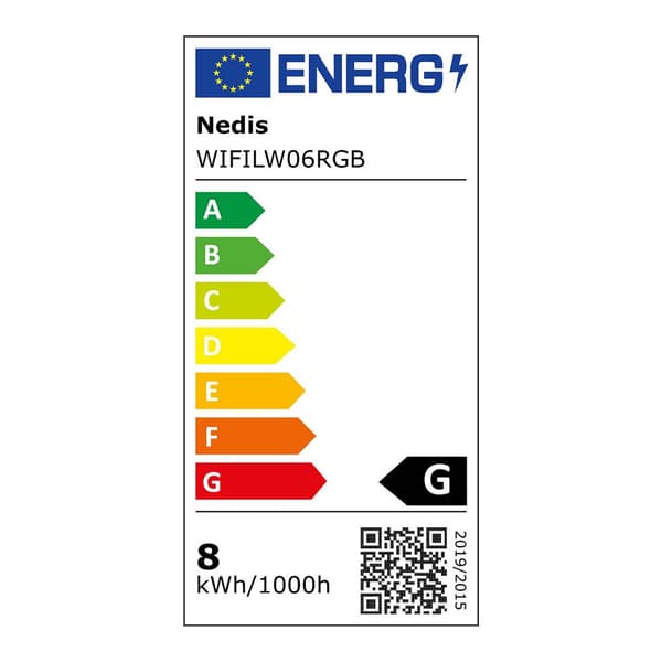 Nedis SmartLife LED-vägglampa - Wi-Fi, RGBIC/varmvit