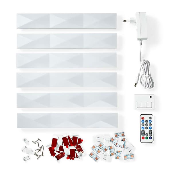 Nedis SmartLife LED-vägglampa - Wi-Fi, RGBIC/varmvit