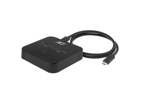 ACT AC1502 -tukiasema opslagstationille USB 3.2 Gen 2 (3.1 Gen 2) Type-C Zwart