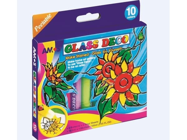 Amos Stained Glass Paints Glass Deco 10 Colors (237462)