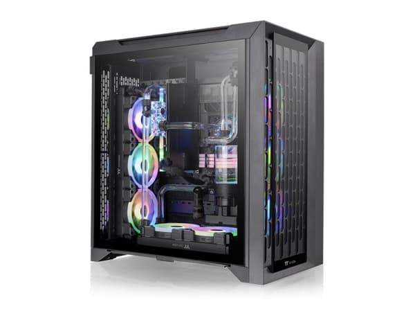Thermaltake CTE C700 TG ARGB - Mid tower - utökad ATX - genomskinlig sidopanel (härdat glas) - ingen strömförsörjning (PS/2) - svart - USB/ljud