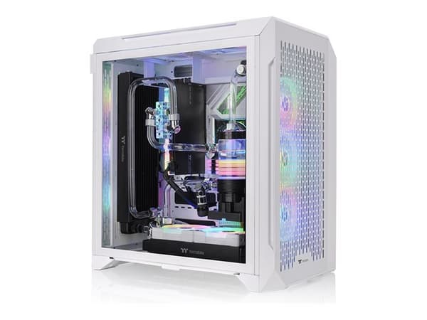 Thermaltake CTE C700 Air Snow - Mid tower - utökad ATX - genomskinlig sidopanel (härdat glas) - ingen strömförsörjning (PS/2) - vit, snö - USB/ljud Vit