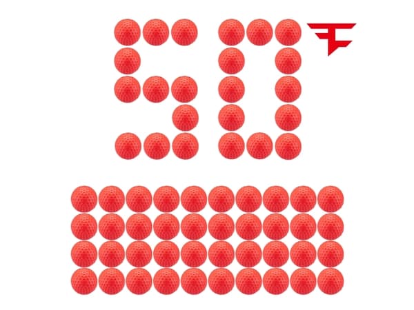 S001-X-SHOT-DART BALL BL ASTER-CHAOS Faze 50 Dar