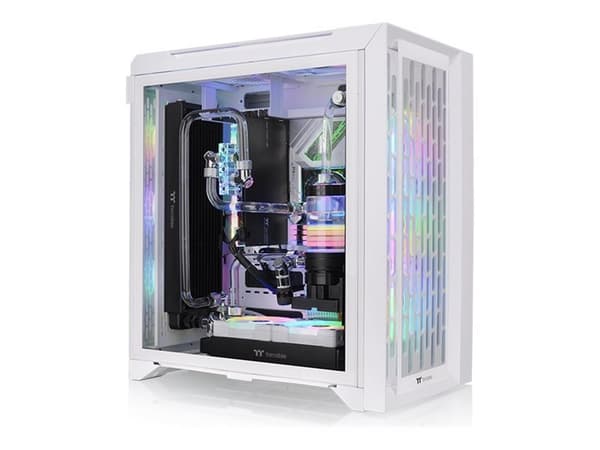 Thermaltake CTE C700 TG ARGB Snow - Mid tower - utökad ATX - genomskinlig sidopanel (härdat glas) - ingen strömförsörjning (PS/2) - vit, snö - USB/lj Vit