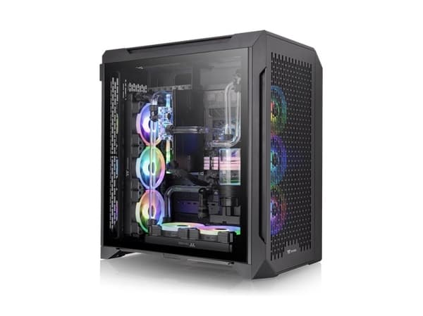 Thermaltake CTE C700 Air - Mid tower - utvidet ATX (E-ATX) - sidepanel med vindu (herdet glass) - ingen strømforsyning (PS/2) - svart - USB/lyd