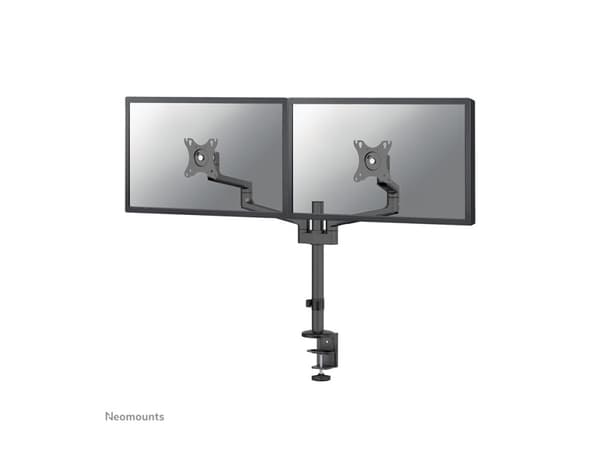Neomounts DS60-425BL2 - Monteringssett (leddarm) - full bevegelse - for 2 skjermer - stål - svart - skjermstørrelse: 17"-27" - skrivebordsmonterbar