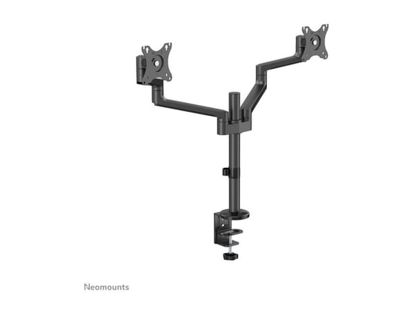 Neomounts DS60-425BL2 - Monteringssett (leddarm) - full bevegelse - for 2 skjermer - stål - svart - skjermstørrelse: 17"-27" - skrivebordsmonterbar