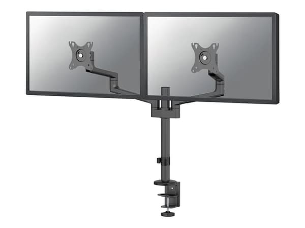 Neomounts DS60-425BL2 - Monteringssett (leddarm) - full bevegelse - for 2 skjermer - stål - svart - skjermstørrelse: 17"-27" - skrivebordsmonterbar