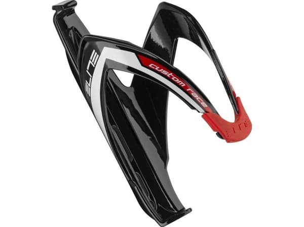 Elite Elite Custom Race Water Bottle Cage Black Red Universal Logo