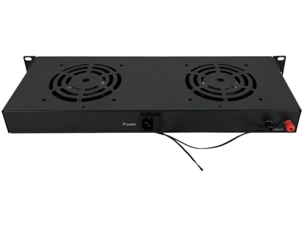 Alantec SA-F-1U-2-T2-C, Avkjølingsvifte, Sort, Stål, 2 vifter, 1U, 1,5 m