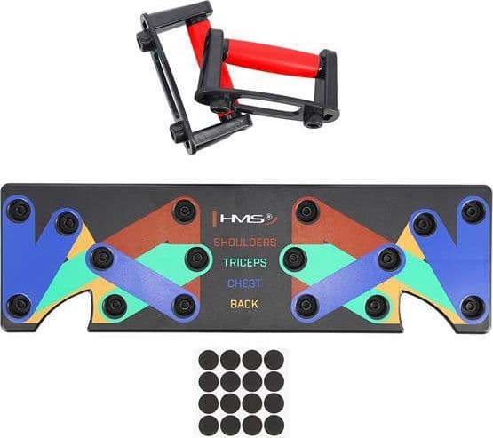 HMS PU10 MULTIFUNKTIONELL PUSH-UP-BRÄDA RÖD HMS