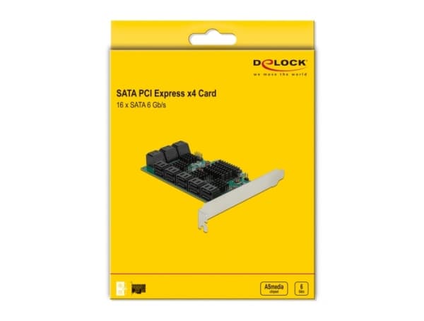 Delock - Speicher-ohjain - SATA 6Gb/s - PCIe 3.0 x4 (90073)