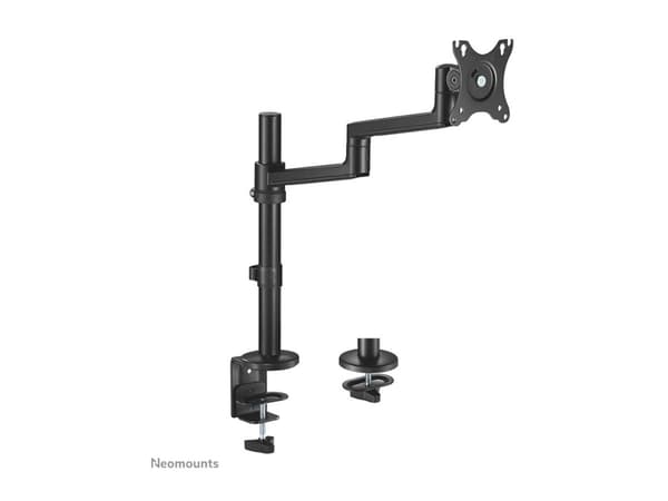 Neomounts DS60-425BL1 - Monteringssats (bordsfäste, skrivbordsgenomföring, VESA adapterplatta, bildskärmsarm) - justerbar arm med full rörlighet - fö