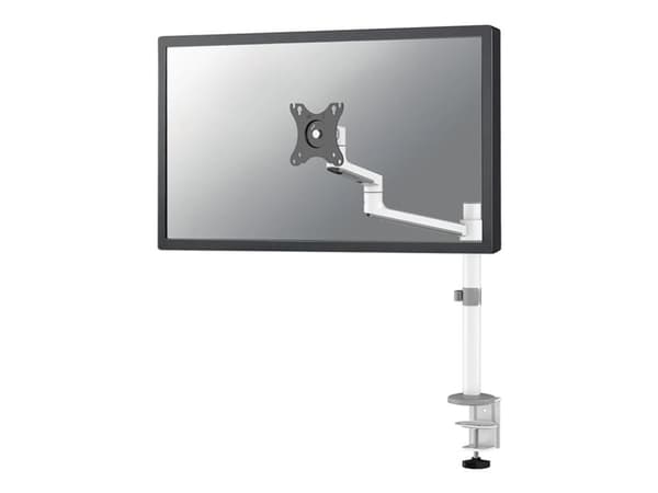 Neomounts DS60-425WH1 - Monteringssett (leddarm) - full bevegelse - for Skjerm - stål - hvit - skjermstørrelse: 17"-27" - skrivebordsmonterbar