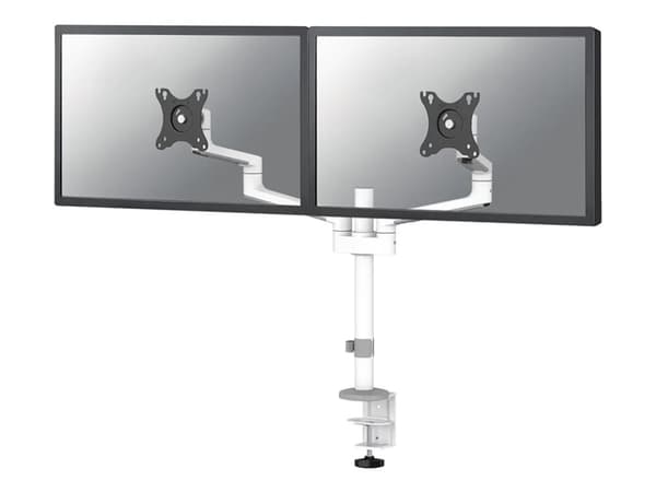 Neomounts DS60-425WH2, Puristin/Läpipultattu, 43,2 cm (17"), 68,6 cm (27"), 100 x 100 mm, Korkeudensäätö, Valkoinen