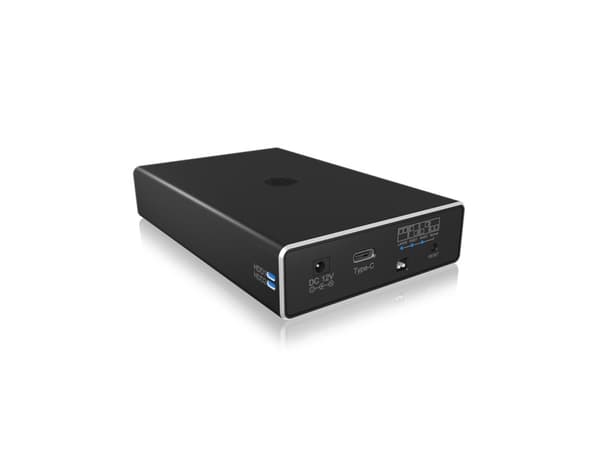 ICY BOX IB-RD2253-C31 - Harddiskarray - 2 brønner (SATA-600) - HDD - USB 3.2 Gen 2 (ekstern)