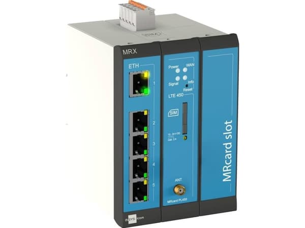 INSYS icom MRX3 LTE450 1.0 - Ruter - WWAN - 4G - DIN-skinnemonterbar