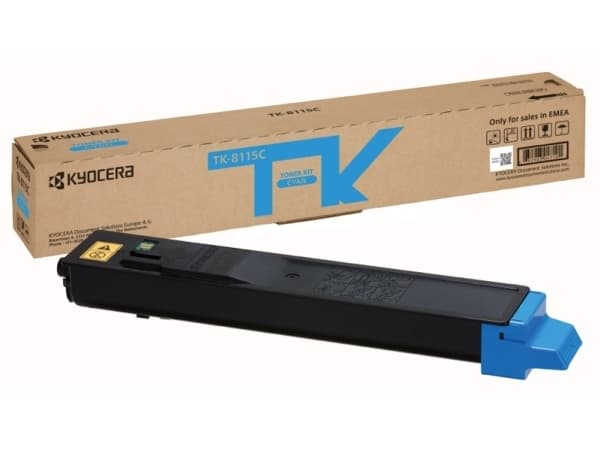 Kyocera TK 8115C - Cyan - original - tonerpatron - for ECOSYS M8124cidn, M8124cidn/KL3, M8130cidn, M8130cidn/KL2, M8130cidn/KL3