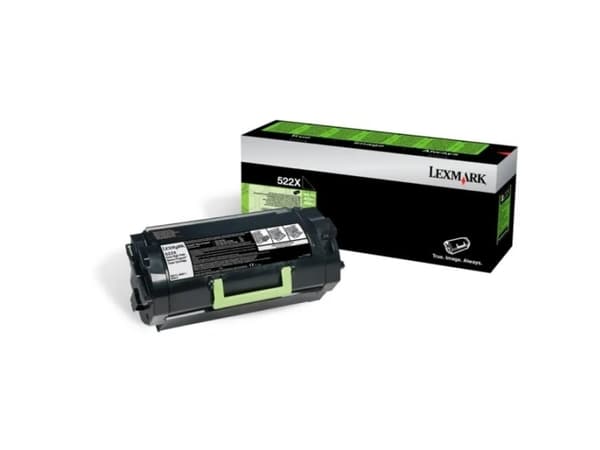 Lexmark 522X, 45000 sivua, Musta, 1 kpl