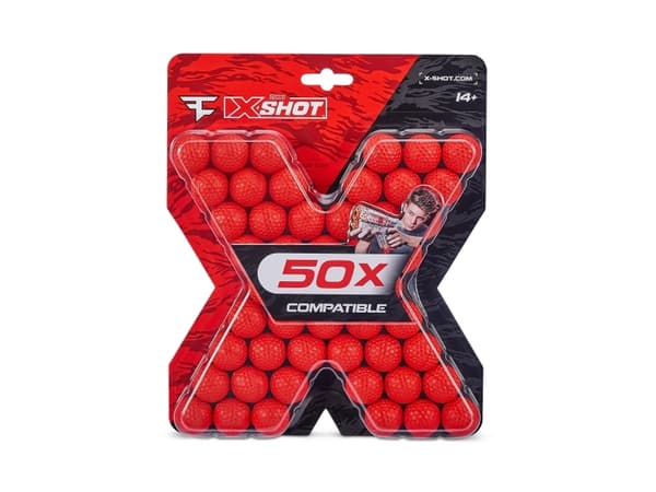 S001-X-SHOT-DART BALL BL ASTER-CHAOS Faze 50 Dar