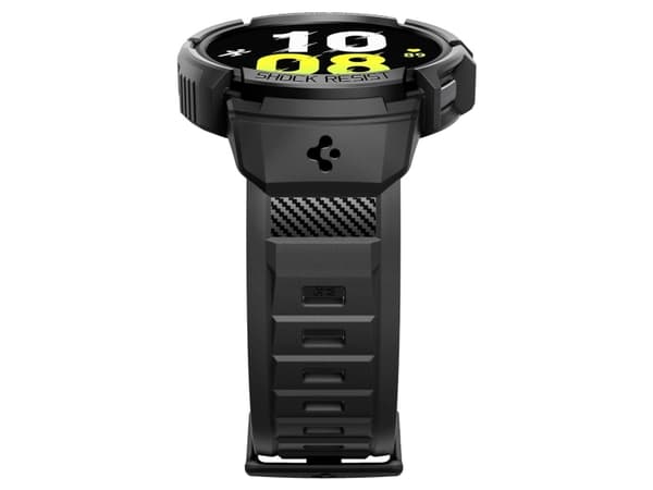 Spigen Rugged Armor Pro, Laatikko, SmartWatch, Musta, Samsung, Galaxy Watch 6 (40mm), Termoplastinen polyuretaani (TPU)