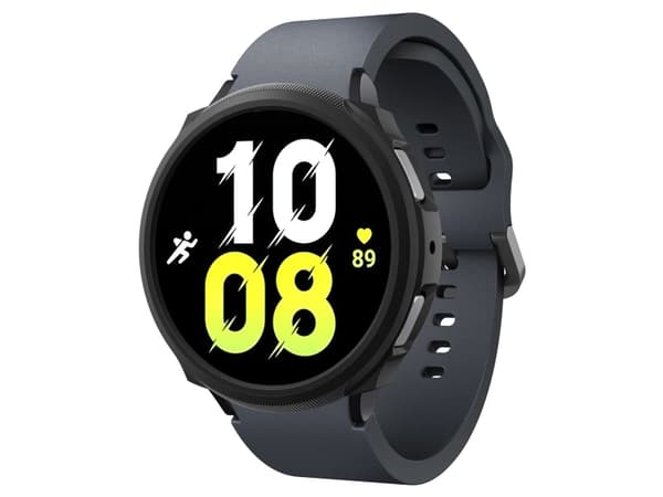 Spigen Liquid Air, Laddningsfodral, Smartwatch, Svart, Samsung, Galaxy Watch 6 (44mm), Termoplastisk polyuretan (TPU)