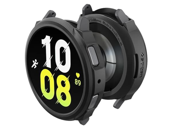 Spigen Liquid Air, Laddningsfodral, Smartwatch, Svart, Samsung, Galaxy Watch 6 (44mm), Termoplastisk polyuretan (TPU)