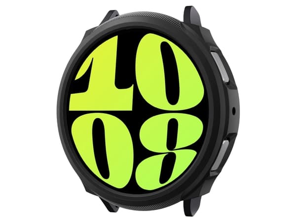 Spigen Liquid Air, Laddningsfodral, Smartwatch, Svart, Samsung, Galaxy Watch 6 (44mm), Termoplastisk polyuretan (TPU)
