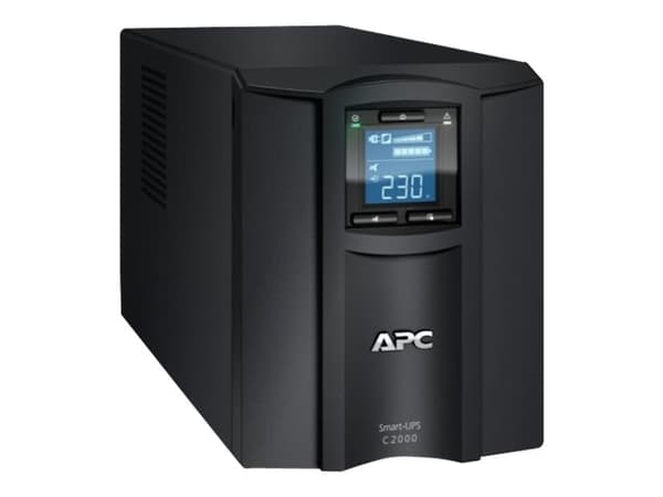 APC Smart-UPS C 2000VA LCD - UPS - AC 230 V - 1300 Watt - 2000 VA - USB - utgangsstikkforbindelse: 7 - sort