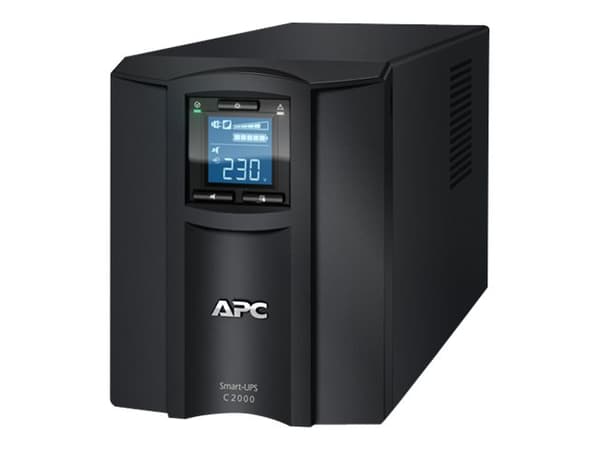 APC Smart-UPS C 2000VA LCD - UPS - AC 230 V - 1300 Watt - 2000 VA - USB - utgangsstikkforbindelse: 7 - sort Sort