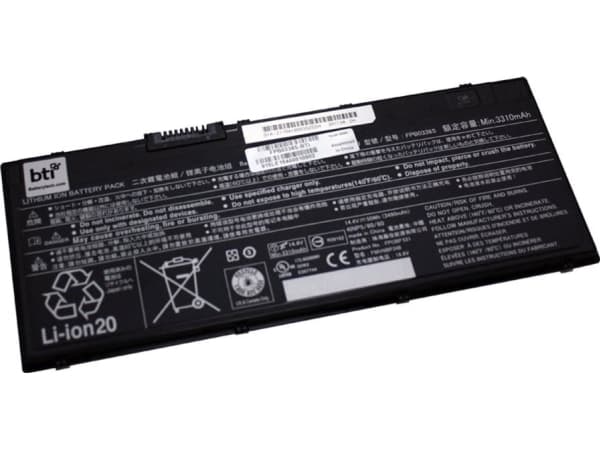 BTI - Batteri til bærbar PC (tilsvarer: Fujitsu FPB0338S) - litiumion - 4-cellers - 3490 mAh - 50 Wh - for Fujitsu LIFEBOOK E558, P728, T937, T938, U