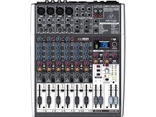 Behringer Xenyx X1204USB, 12 kanaler, Grå