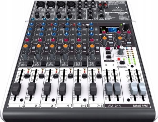 Behringer Xenyx X1204USB, 12 kanaler, Grå