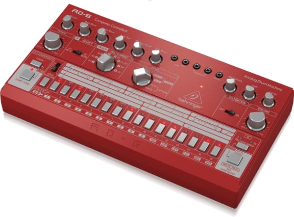 Behringer RD-6 analog trummaskin, röd