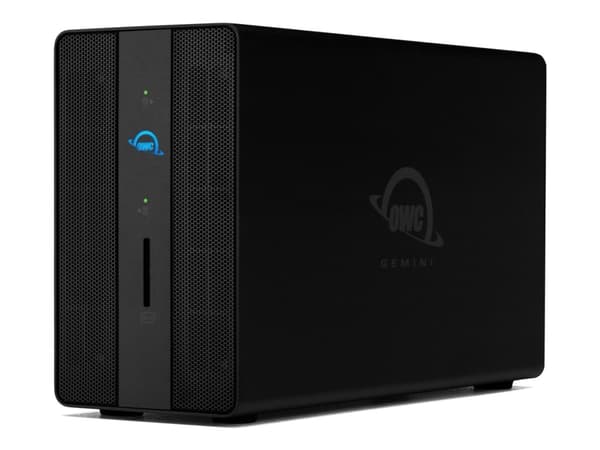 OWC Gemini - Harddiskarray - 2 brønner (SATA 6Gb/s / U.2) - Thunderbolt 3 (ekstern) - TAA-samsvar
