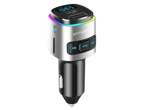 4smarts 456201, AM,FM, Cigartenner/lighter, Lydstrømming, Handsfree samtaler, USB Type-A, Bluetooth, MicroSD (TransFlash)