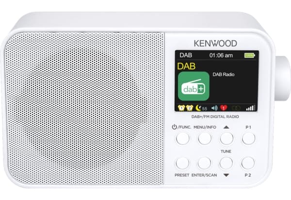 Kenwood CR-M30DAB-W, Bærbar, Digital, DAB, DAB+, FM, 87,5 - 108 Mhz, 174,928 - 239,2 Mhz, 3,2 W