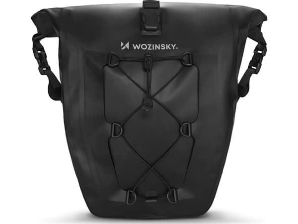 Wozinsky Vattentät cykelväska 25l 2in1 svart (WBB24BK)