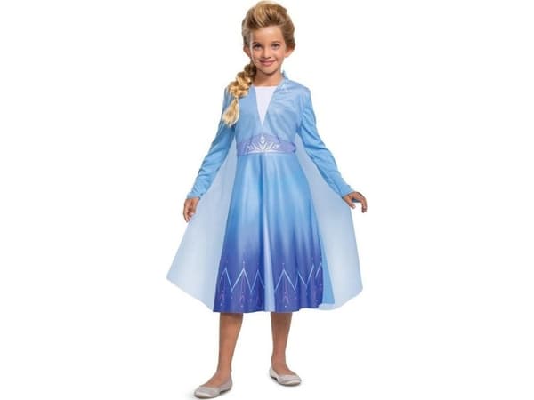 GoDan Elsa Basic Costume - Frossen 2 str S 5-6 år